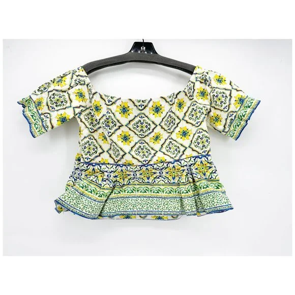 Antonio Melani Kira Majolica Dolce & Gabbana Inspired Off Shoulder Top Size 14 - Picture 4 of 6